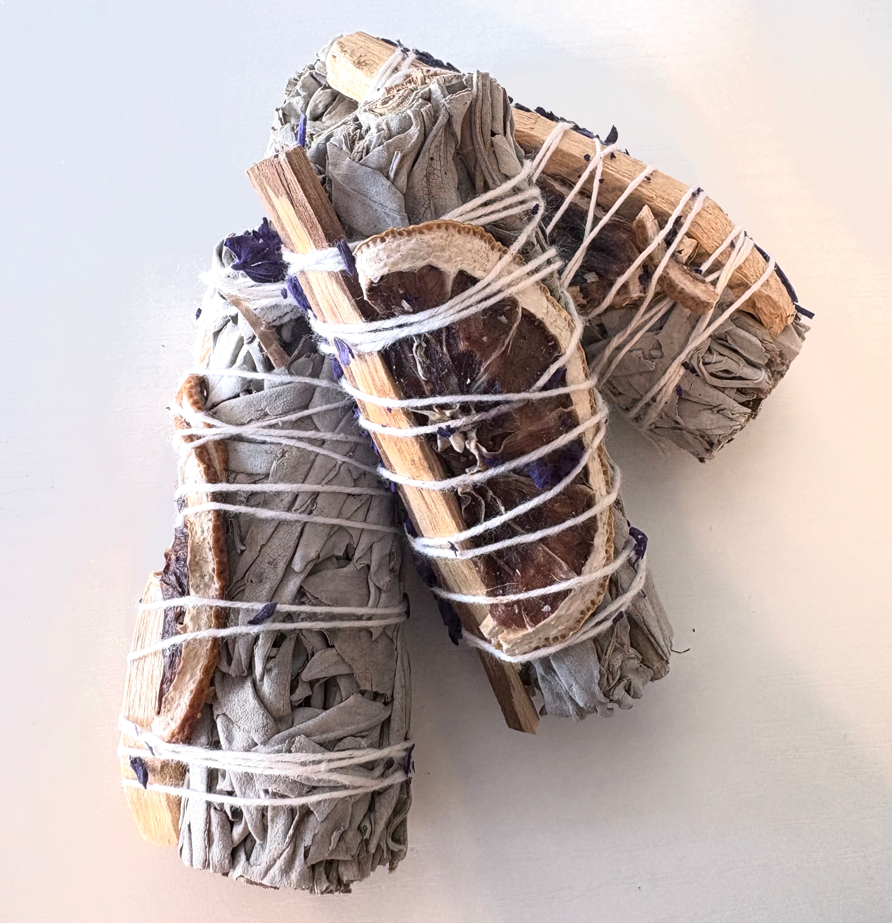 4” sage/lavender/lemon/palo santo stick image 0