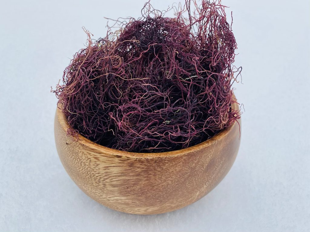 Raw/Wild-Crafted Jamaican Purple Sea Moss (Spaghetti) image 0